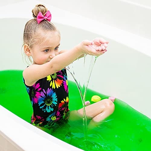 Glibbi - Slime, Polvo que Transforma el Agua del Baño en Slime Viscoso Verde, para Niños a partir de 3 Años - 300 g