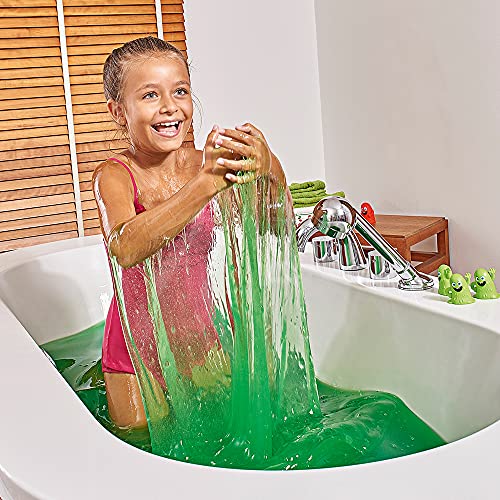 Glibbi - Slime, Polvo que Transforma el Agua del Baño en Slime Viscoso Verde, para Niños a partir de 3 Años - 300 g