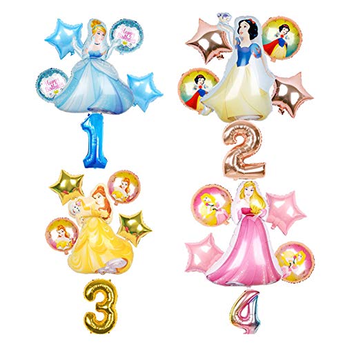 Globos Bolas de aluminio Cenicienta para niñas, □ Blancanieves, Decoraciones para la fiesta de cumpleaños infantiles, Bolas de aire de fiesta prenatal, Juguetes para niños ( Couleur : Cinderella 5 )