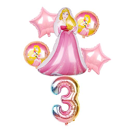 Globos Bolas de aluminio Cenicienta para niñas, □ Blancanieves, Decoraciones para la fiesta de cumpleaños infantiles, Bolas de aire de fiesta prenatal, Juguetes para niños ( Couleur : Cinderella 5 )