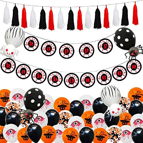 Globos De Halloween Globos De Látex De 12 Pulgadas Suministros De Decoración De Fiesta De Globos Fantasma Y Calabaza De Halloween Globo de látex