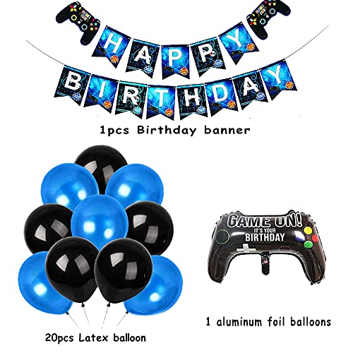 Globos Decoraciones Fiestas Videojuego Cumpleaños Globos Decoraciones Gaming Cumpleaños Aluminio Globos Decoraciones Videojuegos Gaming Pancarta Decoraciones