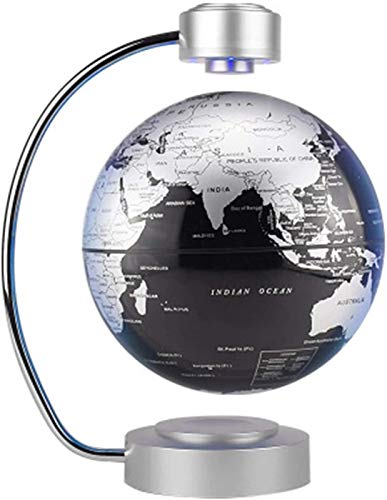 Globus Ornamente,360 grados Level Free Flip Ronda Base Top Led Vertical Irradiación Mapa del Mundo 20 cm Estudiante Infantil Regalo Magnético Flotante Globe