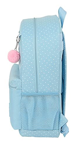 Glowlab Mochila Safta Escolar Star, 300x140x460 mm, Azul Claro