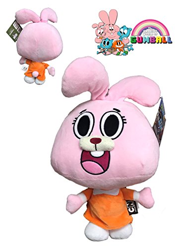 GMALL El Asombroso Mundo de Gumball - Peluche Anaïs Personaje Rosa 12"/30cm - Calidad Super Soft - Rosa