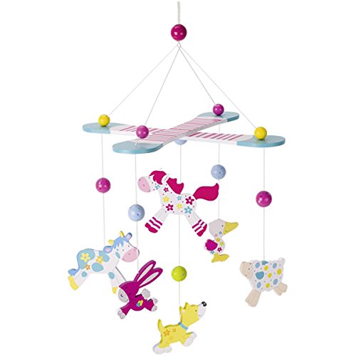 Goki 52906 móvil para bebes - Móvil para cuna (Madera, 270 mm, 410 mm, 290 g, Caja)