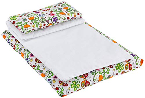 Goki - Juego de Ropa de Cama para muñecas, diseño de Flores