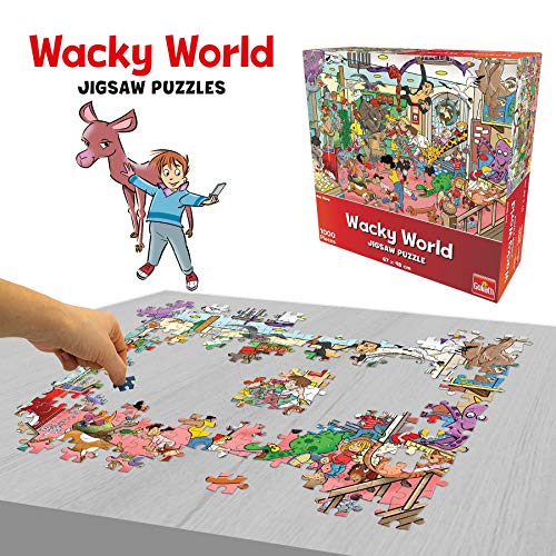 Goliath- Puzzle Tienda de Mascotas Wacky World, Multicolor (918557006)