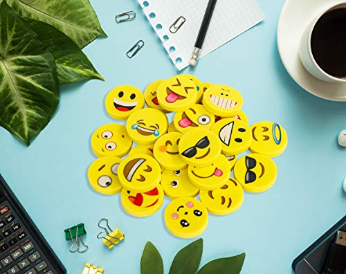 Gomas de borrar Emoji Pack de 144 Emoticon lápiz Gomas borrar Mini Lindos Regalos para Fiesta cumpleaños niños Festival Navidad Regalo Juguete