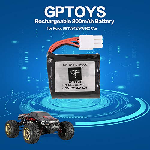 Goolsky 9.6V 800mAh Lipo batería para GPTOYS Foxx S911 S916 1/12 Monster Truck Off-Road RC Coche