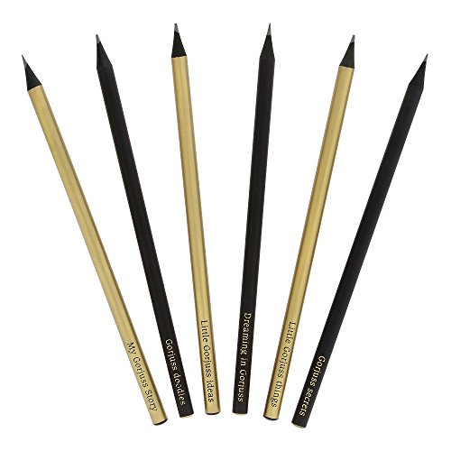 Gorjuss Ladybird Black and Gold Pencil Set