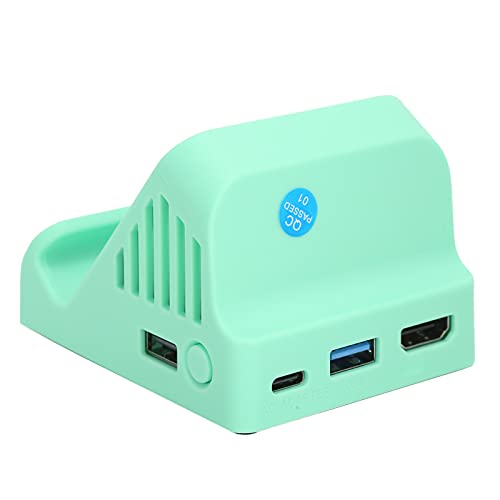 Goshyda Base de Consola de Juegos, Consola de Juegos portátil Fan Consola de Juegos Base Soporte Soporte Convertidor de Video para Switch Lite