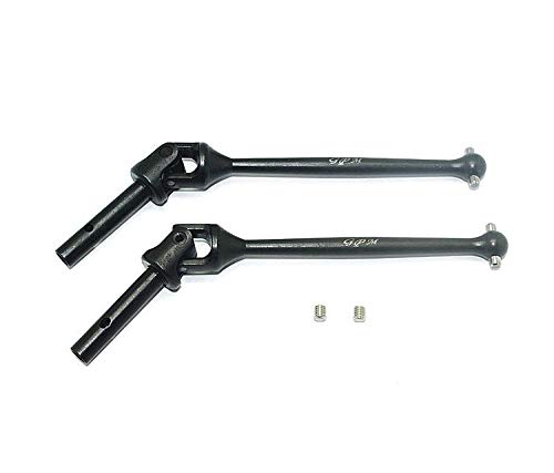 GPM Losi 1/6 Super Baja Rey 4X4 Desert Truck Upgrade Parts Harden Steel #45 Front CVD Drive Shaft - 1Pr Set Black