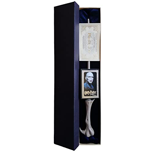 GPRODOTTI Varita mágica de Lord Voldemort Tom Riddle de colección con tarjeta y tarjeta para el tren 9 3/4 Gadget Harry Potter