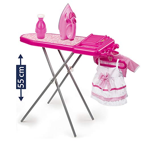 Grandi Giochi GG71290-Set Asse da Stiro Juego de Tabla de Planchar, Color Rosa (GG71290)