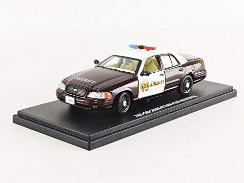 Greenlight - Coche en Miniatura de colección, 86525, Negro y Blanco