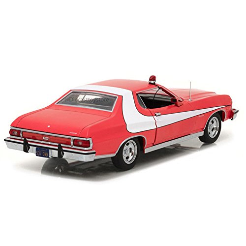 Greenlight Collectibles – Ford Gran Torino – Starsky y Hutch 1976 – (Escala 1/24, 84042, Rojo/Blanco)