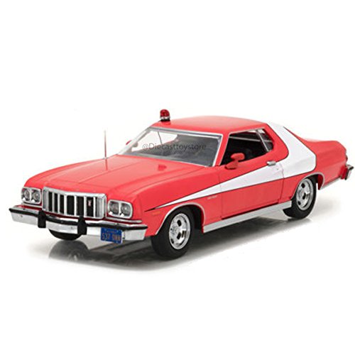 Greenlight Collectibles – Ford Gran Torino – Starsky y Hutch 1976 – (Escala 1/24, 84042, Rojo/Blanco)