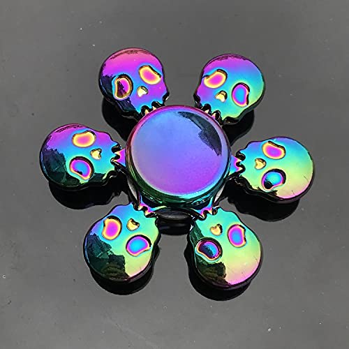 GRH Colorido Aleación de Metal Fidget Spinner Poco Ruido Twister Fingertip Gyro R188 Cojinete Suave Mute Rainbow Hand Spinner Juguetes para niños Regalos para Adultos Stress Reliever