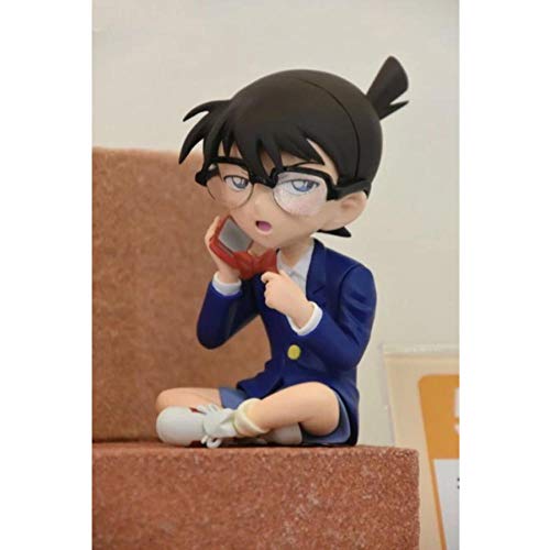 GSDGSD 2 Piezas 7-12 cm Figura de Anime clásica Japonesa Kudou Shinichi Detective Conan Funda Libro Cerrado/teléfono/Figura de acción Ver de pie