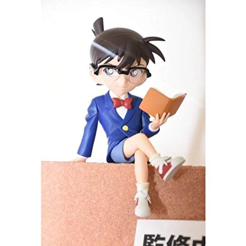 GSDGSD 2 Piezas 7-12 cm Figura de Anime clásica Japonesa Kudou Shinichi Detective Conan Funda Libro Cerrado/teléfono/Figura de acción Ver de pie