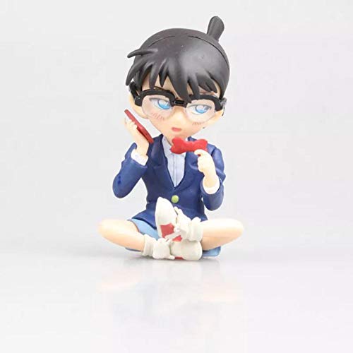 GSDGSD 2 Piezas 7-12 cm Figura de Anime clásica Japonesa Kudou Shinichi Detective Conan Funda Libro Cerrado/teléfono/Figura de acción Ver de pie