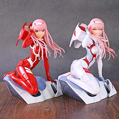 GSDGSD En el Traje de Batalla FRANXX Zero Two Ver. Figura a Escala 1/7 muñeca de Juguete Modelo de PVC 14,5 cm