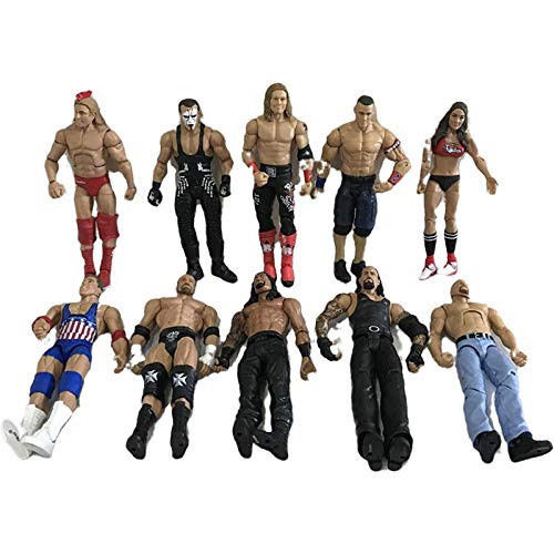 GSDGSD Luchador Figura de acción Juguetes Personajes de la WWE ocupación Lucha Libre gladiadores para niños Regalos-3