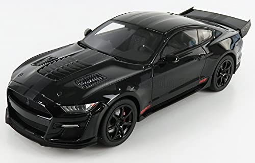 GT Spirit para Acme US047 Ford Mustang Shelby GT500 Concept Drag Snake Negro con rayas negras mate con gráficos 1/18 modelo coche