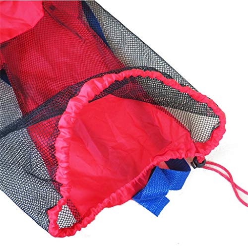 guangzhou Toy Storage Mesh Bag para niños Beach Sand Toys Water Fun Deportes Baño Ropa Toallas Mochilas Regalo Beach Toy Net Bag Entrega aleatoria