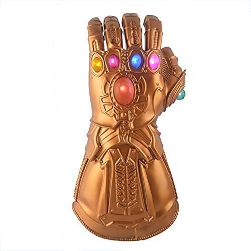 Guantelete del infinitom, ​Thanos Gems con 6 LED Iron Man Infinity Gauntlet War Infinity,Accesorios de Fiesta de Cosplay de Bar