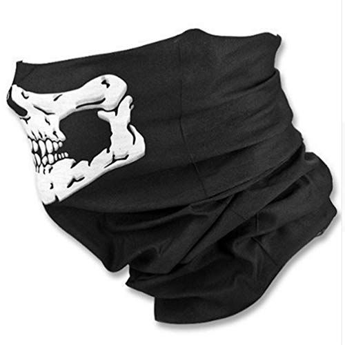 Guantes de Esqueletos Blancos y Máscara de Cara de Calavera Huesos de Fantasmas para Adultos Halloween Fiesta de Disfraz de Danza