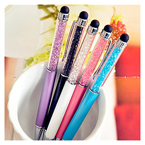 Guanwen 12 PCS/Lot Cristal Cristal Pen BOLLES DE BALLOPON DE Diamante PETERÍA PAPELÍDO BOLOZO PLAZÓN Toque Tock Pen Billa AFELADO MULCIO MULCIO