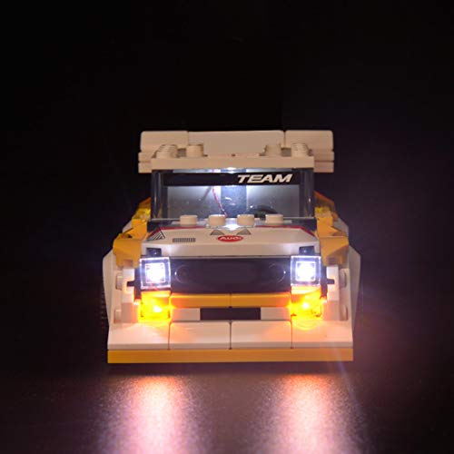 GUDA Juego de iluminación LED para Lego 76897 Speed Champions 1985 Audi Sport Quattro S1 Racing, iluminación LED, compatible con 70670 no Kit Lego