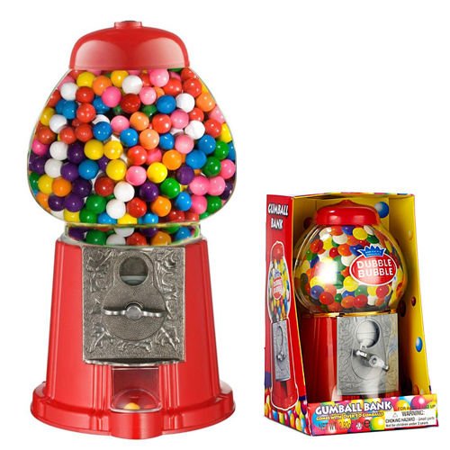 GUMBALL VENDING MACHINE DISPENSER SWEET BUBBLEGUM FUN KIDS TOY CHEWING GUM NEW by BARGAINS-GALORE