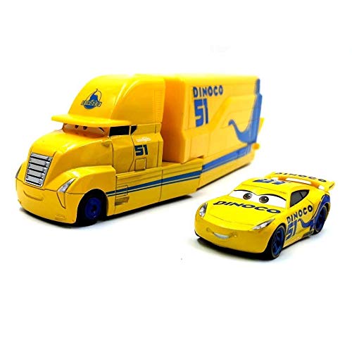 GWTRY Pixar Cars 3 Juguete Lightning Mcqueen Jackson Storm Mack Mack Teo Truck 1:55 Diecast Metal Car Toys para niños Regalo de cumpleaños (Color : Jackson Storm Uncle)