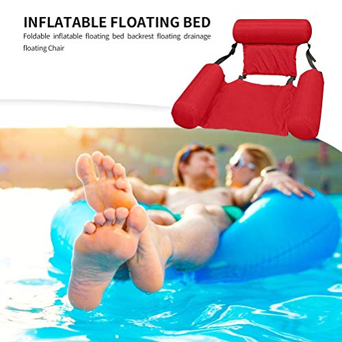 Hamaca Piscina, Respaldo Flotante Inflable, Cama Flotante Inflable, Silla De Salón Recreativa De Agua Portátil Duradera, Fiesta De Verano, Juguetes De Playa