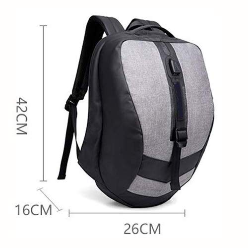 Hanpiyig Rucksack Laptop, Bolso de Escuela al Aire expectante Casual Bolsa de Estudiantes Adolescente, Diario de Negocios Mochila for portátil con Puerto de Carga USB, 15. 6 Pulgadas Ordenador Mochil