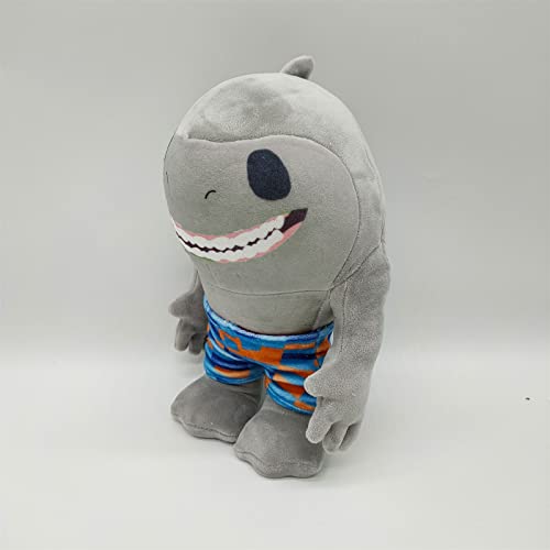 Hao-zhuokun Juguete de Peluche Rey tiburón Suicide Squad Standing Brave and Cute Shark King Muñeco de Peluche Suave Relleno,Regalo Ideal para Fans y niños