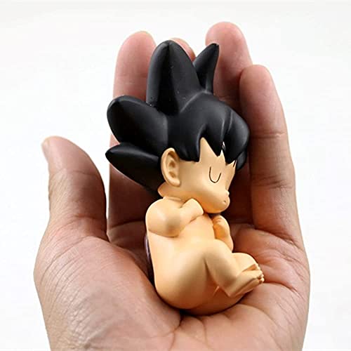 HAOBU 8,5 cm Anime Dragon Ball Bebé Son Goku Figura Juguete de Modelos coleccionables para niños Regalos de cumpleaños