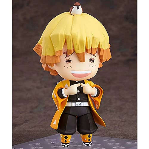 HAOBU Figura Anime Demon Slayer Agatsuma Zenitsu Figura de Modelo de Juguete Zenitsu muñecas Lindas 10cm