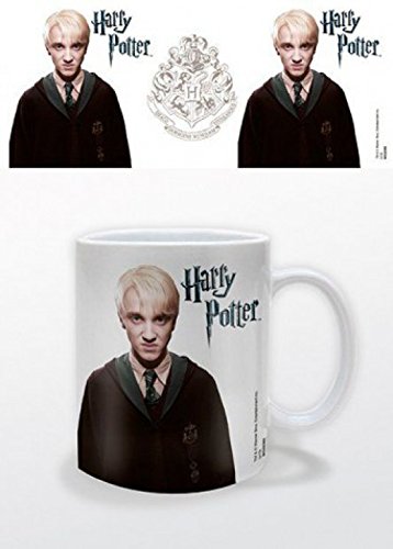 Harry Potter 1art1, Draco Malfoy Taza Foto (9x8 cm) Y 1x Pegatina Sorpresa 1art1®