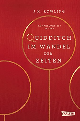 Harry Potter Hogwarts - Libro escolar con texto en alemán "Quidditch im wandel der Zeiten" (juego de tapa dura) + 1 botón