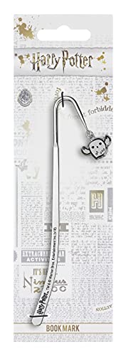 HARRY POTTER Marcapáginas con búho Hedwig Chibi Charm Colgante 14 cm bañado en Plata, HPBM087