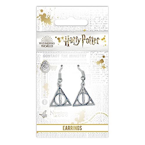 Harry Potter pendientes Reliquias de la muerte plateado longitud 3,3cm adorno