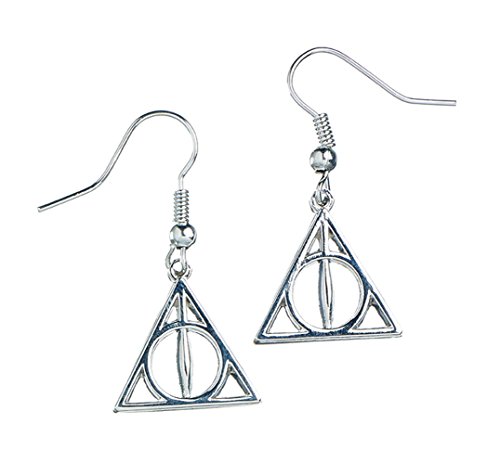 Harry Potter pendientes Reliquias de la muerte plateado longitud 3,3cm adorno