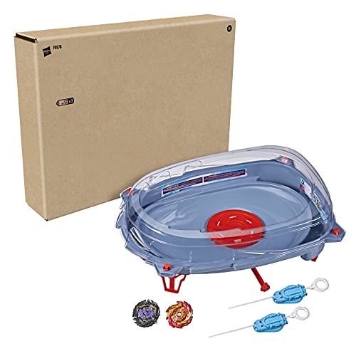 Hasbro- Beyblade Burst Surge Speedstorm Motor Strike Battle Set – Juego de Batalla motorizada de Beystadium Arena, 2 giroscopios y 2 arrancadores, Color Multicolor. (F0578А03)