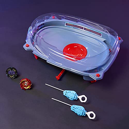 Hasbro- Beyblade Burst Surge Speedstorm Motor Strike Battle Set – Juego de Batalla motorizada de Beystadium Arena, 2 giroscopios y 2 arrancadores, Color Multicolor. (F0578А03)