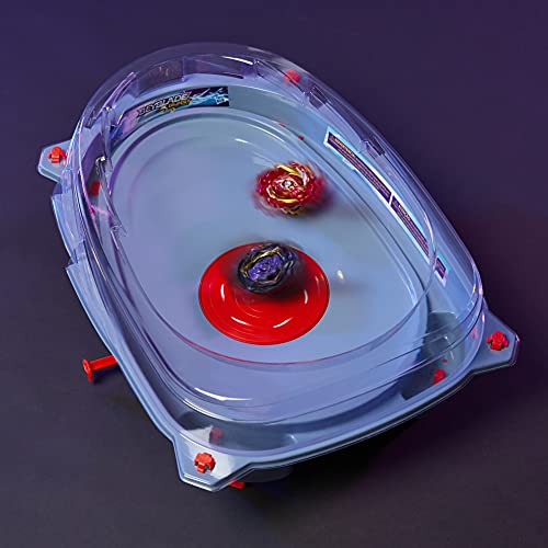 Hasbro- Beyblade Burst Surge Speedstorm Motor Strike Battle Set – Juego de Batalla motorizada de Beystadium Arena, 2 giroscopios y 2 arrancadores, Color Multicolor. (F0578А03)