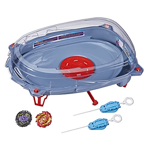 Hasbro- Beyblade Burst Surge Speedstorm Motor Strike Battle Set – Juego de Batalla motorizada de Beystadium Arena, 2 giroscopios y 2 arrancadores, Color Multicolor. (F0578А03)